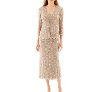 R & M Collections Lace Jacket Dress